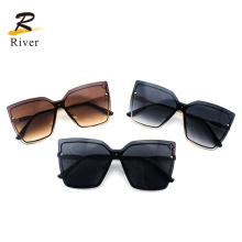 Flower Design Fashion Oversize Women Sunglasses